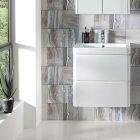 Aurora 60cm Wall-Hung Vanity Unit Gloss White
