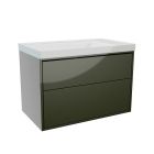 Erla 80cm Wall-Hung Vanity Unit Green