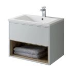 Lucca 50cm Wall-Hung Vanity Unit Matt Grey
