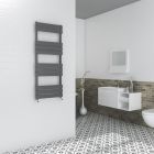 Milan Flat Anthracite Radiator 130x50cm