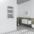 Milan Flat Chrome Radiator 90x50cm