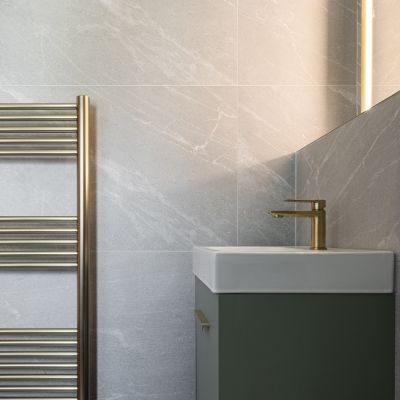 Agora Dove Marble-Effect Matt Porcelain Tile 120x60cm - Alternative Image