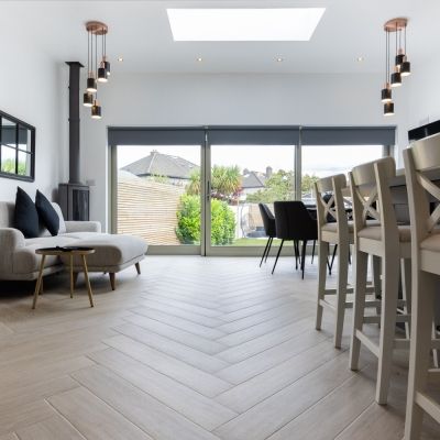IWood Nude Wood-Effect Matt Porcelain Tile 90x15cm - Alternative Image