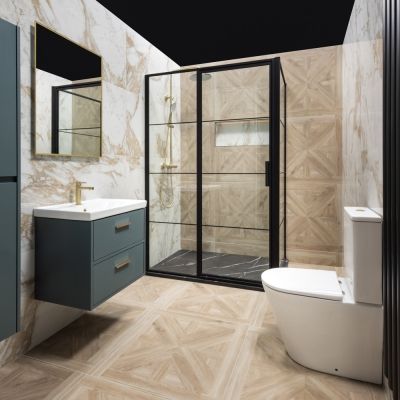 Volute Washed Oak Wood-Effect Matt Porcelain Tile 75x75cm - Alternative Image
