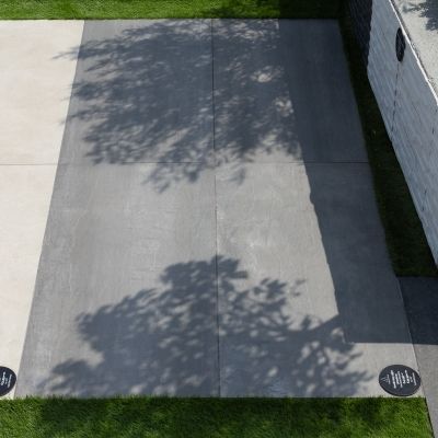 Outdoor Howth Grey Limestone-Effect Matt Porcelain Tile 120x60cm - Alternative Image