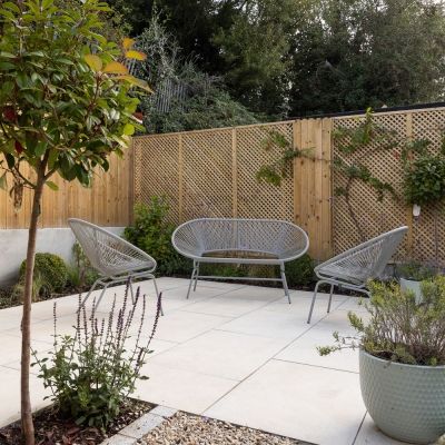 Outdoor Pacific Cream Marble-Effect Matt Porcelain Tile 90x60cm - Alternative Image