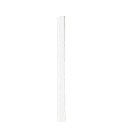 18mm Woodlux Wooden Wall Panel White End Piece B 275x3.8cm