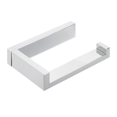 CUBO Chrome Brass Toilet Roll Holder