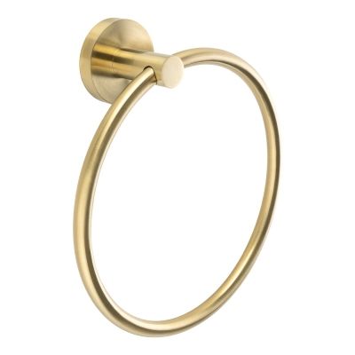TARA Brushed Brass Towel Ring