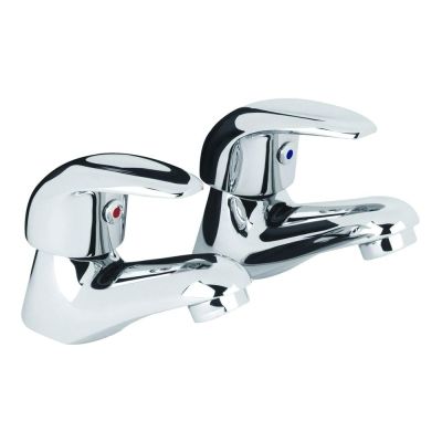 Alpha Chrome Basin Taps Pair