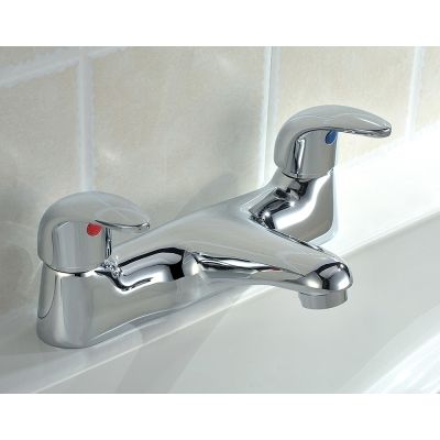 Alpha Chrome Deck-Mounted Bath Mixer Tap - Alternative Image