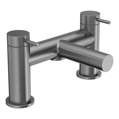Anthem Gunmetal Deck-Mounted Bath Mixer Tap