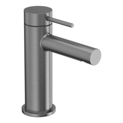 Anthem Gunmetal Grey Basin Mixer Tap with Click Waste