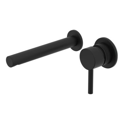Anthem Matt Black Wall-Mounted Basin Mixer Tap