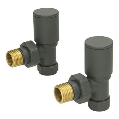 Anthracite Angled Radiator Valves