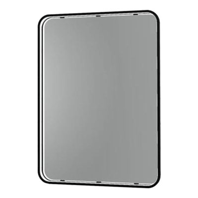 Aspect Black Illuminated Rectangular Mirror 70x50cm