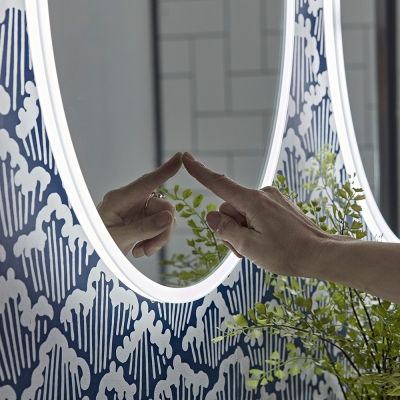 Aster Illuminated Slim Circular Mirror 60cm - Alternative Image