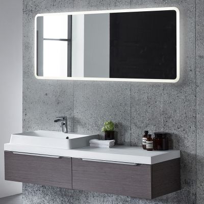 Aster Illuminated Slim Rectangular Mirror 50x120cm - Alternative Image