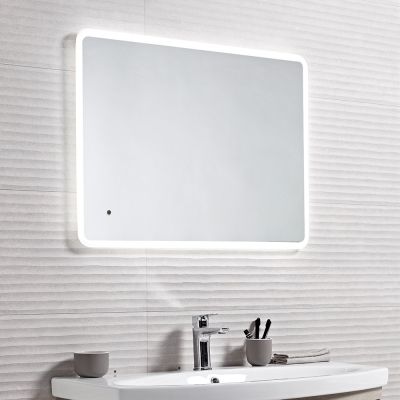 Aster Illuminated Slim Rectangular Mirror 60x80cm - Alternative Image
