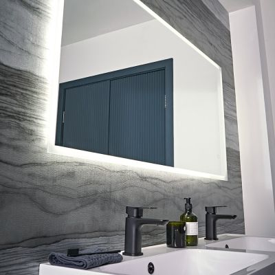 Beta Multi-Touch Control Illuminated Rectangular Mirror 120x60cm - Alternative Image