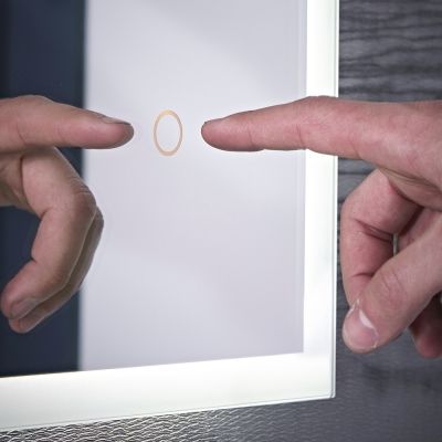 Beta Multi-Touch Control Illuminated Rectangular Mirror 60x80cm - Alternative Image