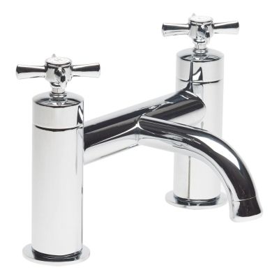 Cheltenham Chrome Deck-Mounted Bath Mixer Tap