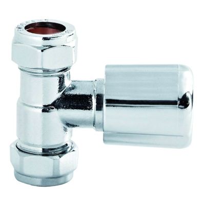Chrome Straight Radiator Valves
