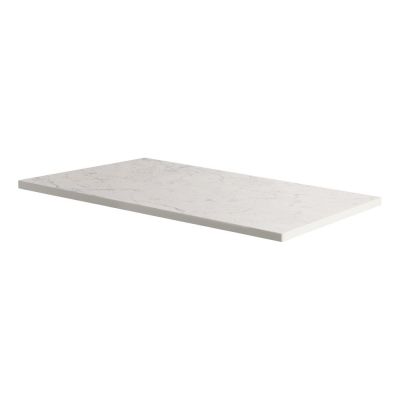 Claddagh White Quartz Marble Countertop 80cm