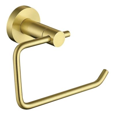 Destino Brushed Brass Toilet Roll Holder