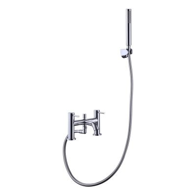 Giro Chrome Bath Filler Tap With Shower Mixer Handset
