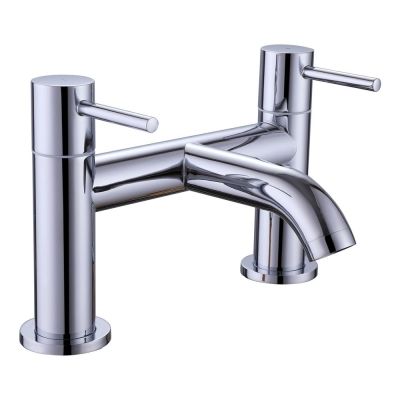 Giro Chrome Deck-Mounted Bath Mixer Tap