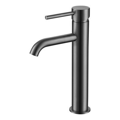 Giro Gunmetal Grey Tall Mono Basin Mixer Tap