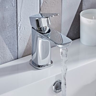 Haze Chrome Basin Mixer Tap with Click Waste - Alternative Image