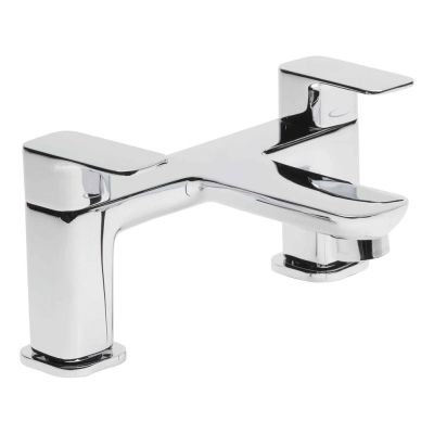 Haze Chrome Deck-Mounted Bath Mixer Tap