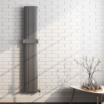 Jupiter Antracite Double Panel Radiator 180x28cm - Alternative Image