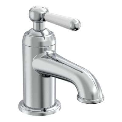 Lansdown Chrome Mini Mono Basin Mixer Tap with Click Waste