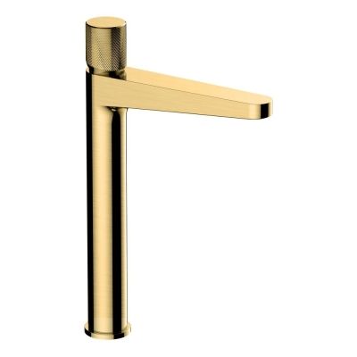 RAK-Amalfi Brushed Gold Tall Basin Mixer Tap
