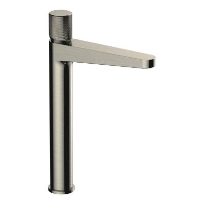Amalfi Brushed Nickel Tall Basin Mixer Tap