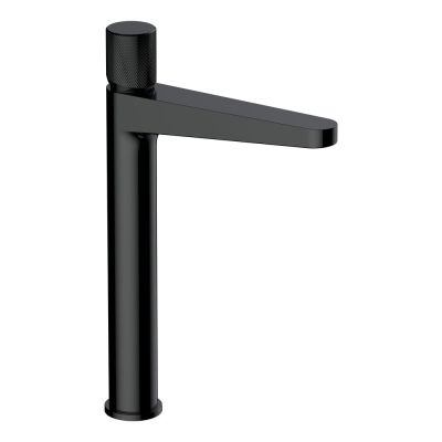 Amalfi Matt Black Tall Basin Mixer Tap