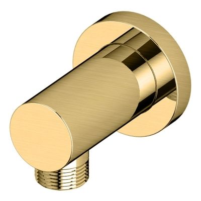 Brushed Gold Round Outlet Elbow