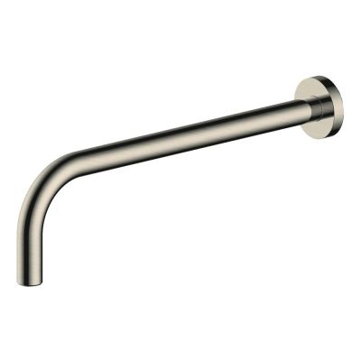 Brushed Nickel Wall Arm 35cm