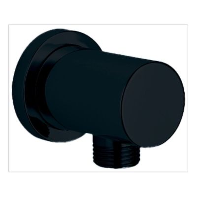 Matt Black Round Outlet Elbow