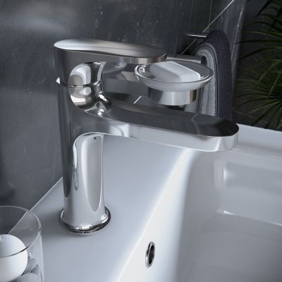 Portofino Chrome Basin Mixer Tap - Alternative Image