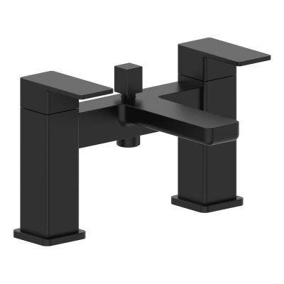 Rivo Matt Black Bath Mixer Tap with Shower Handset