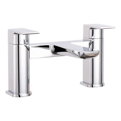 Saldo Chrome Deck-Mounted Bath Mixer Tap