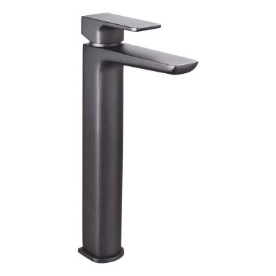 Saldo Gunmetal Grey Tall Mono Basin Mixer Tap