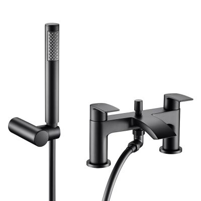 Shade Black Bath Filler Tap With Shower Mixer Handset