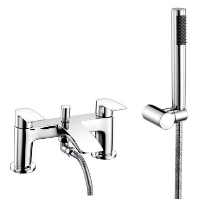 Shade Chrome Bath Filler Tap With Shower Mixer Handset