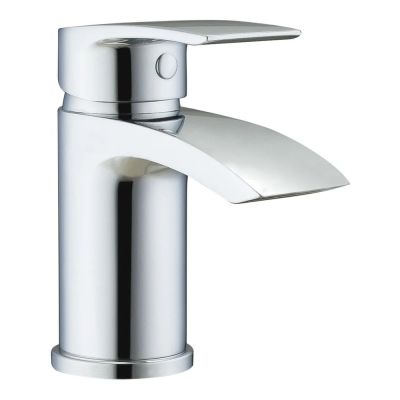 Shade Chrome Mini Mono Basin Mixer Tap with Waste