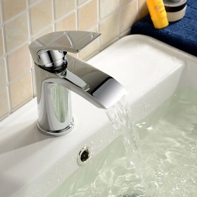 Shade Chrome Mono Basin Mixer Tap with Waste - Alternative Image